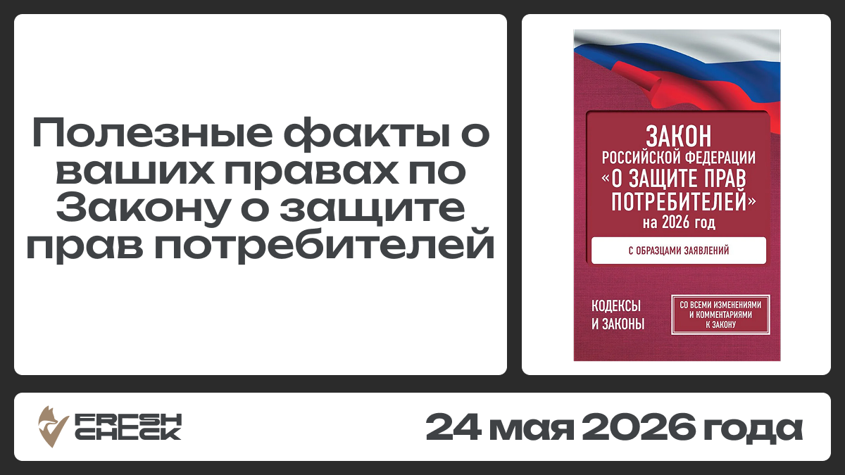 Полезные факты о ваших правах по Закону о защите прав потребителей обложка
